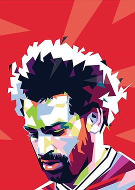 Mohamed Salah Pop Art Portrait