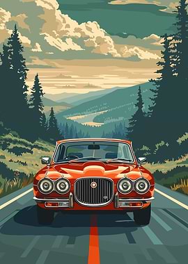 Vintage Car Road Trip