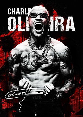 Charles Oliveira MMA Fighter Portrait