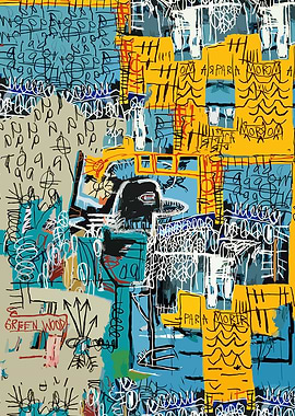 Abstract Bird Art with Text The Strokes Music