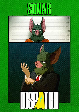 Sonar Dispatch Comic Book Cover Art