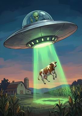 Alien Abduction of Cow