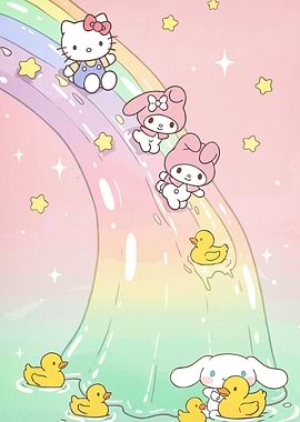 Hello Kitty and Friends Rainbow Slide