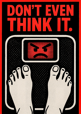 Don't Even Think It Weight Scale