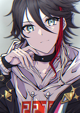 Anime Boy Portrait with Hoodie