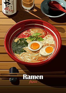 Ramen Bowl Illustration