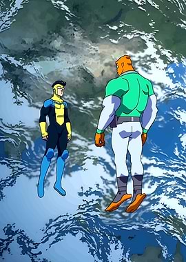 Invincible and Allen the Alien in Space