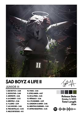 junior H SAD BOYZ 4 LIFE II Album Cover