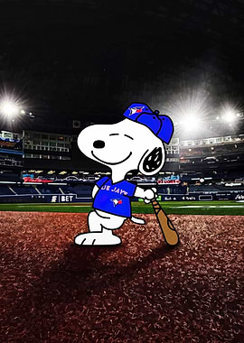 Snoopy Toronto Blue Jays Baseball