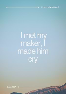 Oasis - D'You Know What I Mean?