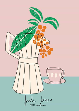 Fresh Brew: A Whimsical Coffee Delight