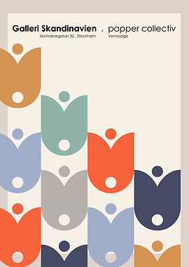 Stockholm Galleri Skandinavien Art Exhibition Poster