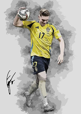 Gyokeres Swedish Football Player with Ball