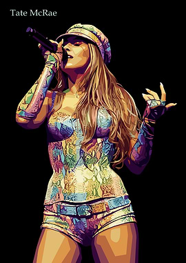 Tate McRae Digital Art Portrait