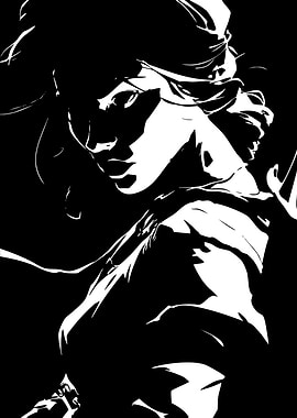 Monochrome Woman Portrait