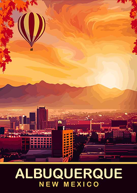 Albuquerque, New Mexico Travel Poster