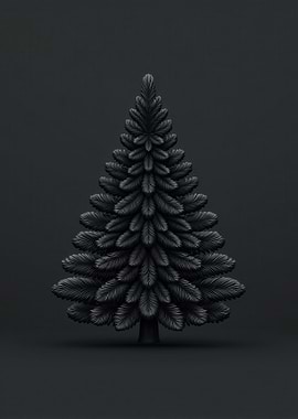 Monochrome Christmas Tree