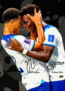 Bellingham and Saka Celebration Art