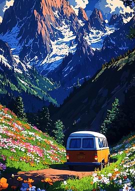 Mountain Road Trip Van