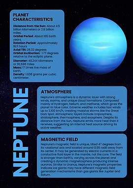 Neptune Planet Characteristics and Information