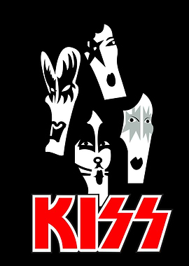 KISS Band Members Silhouette