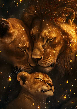 Lion Family Portrait