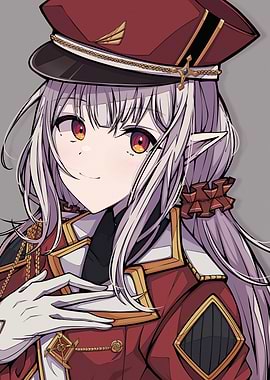 Anime Girl in Military Uniform