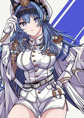 Anime Girl in Military Uniform