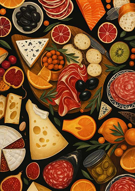 Charcuterie Board Still Life