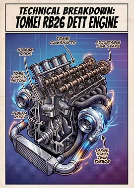 Tomei RB26 DETT Engine Technical Breakdown