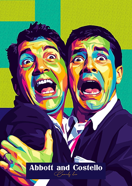 Abbott and Costello Pop Art Portrait
