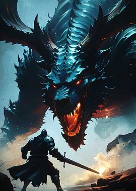 Knight Facing Dragon