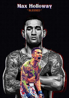 Max Holloway Portrait