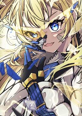 Anime Girl with Cybernetic Enhancements