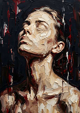 Abstract Portrait Painting of a Woman