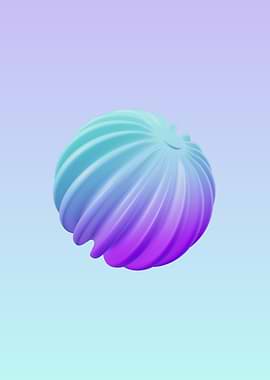 Abstract Swirl Sphere