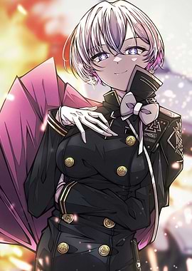 Anime Girl in Military Uniform