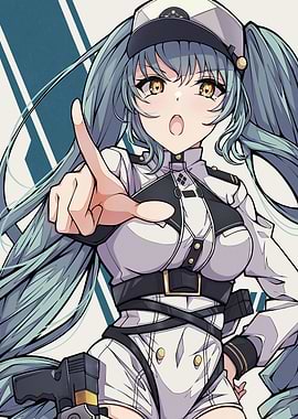 Anime Girl in Military Uniform