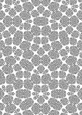 Monochrome Floral Pattern