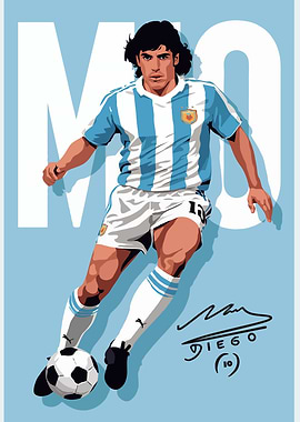 Diego Maradona Illustration