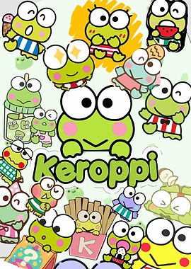 Keroppi Character Collage