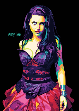 Amy Lee Pop Art Portrait