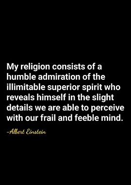 Einstein Quote on Religion