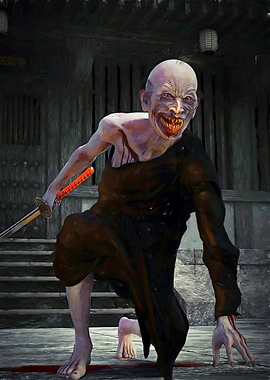 Vampire Ronin with Katana