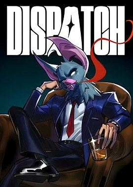 Bat in Suit with Drink