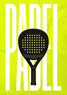 Padel Racket Graphic Art