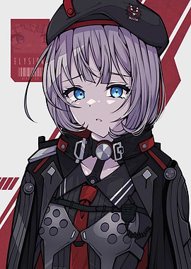 Anime Girl in Military Uniform
