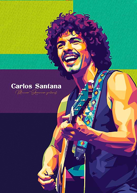 Carlos Santana Portrait
