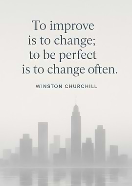 Improvement Quote with Cityscape