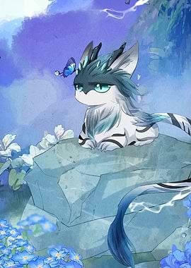 Fantasy Creature with Butterfly